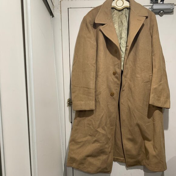 THE UNITED WOOLEN COMPANY VINTAGE TRENCH COATS SIZE L/XL - Picture 6 of 15